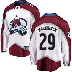 Fanatics Branded NHL Men's Colorado Avalanche Nathan MacKinnon #29 Breakaway Away Replica Jersey, Large, White