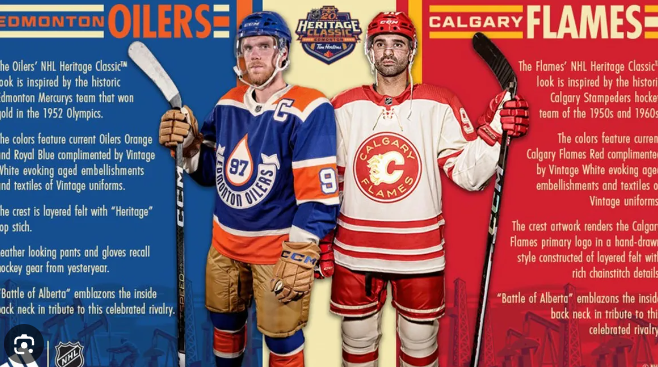 Calgary Flames ja Edmonton Oilers NHL Classic Showdown