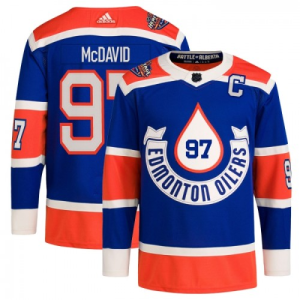 Miesten NHL Edmonton Oilers Pelipaita Connor McDavid Classic Adidas 2023-24 Sininen Aito